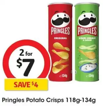 Coles Pringles Potato Crisps 118g-134g offer