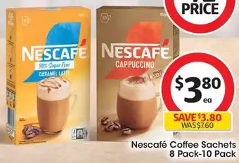 Coles Nescafé Coffee Sachets 8 Pack-10 Pack offer