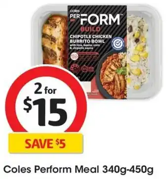 Coles Coles Perform Meal 340g-450g offer