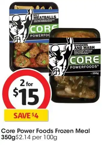 Coles Core Power Foods Frozen Meal 350g offer