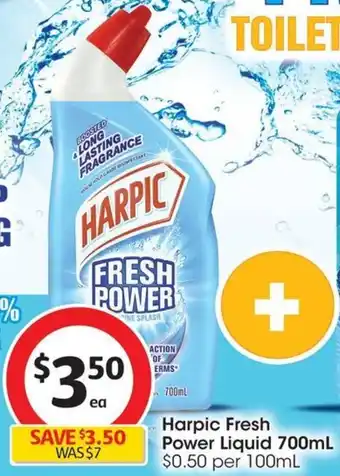 Coles Harpic Fresh Power Liquid 700mL offer