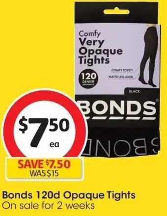 Coles Bonds 120d Opaque Tights offer