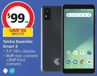 Coles Telstra Essential Smart 4 offer