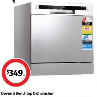 Coles Devanti Benchtop Dishwasher offer