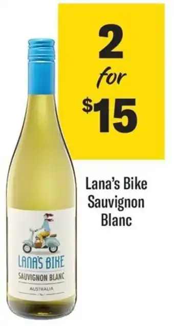 Coles Lana's Bike Sauvignon Blanc offer