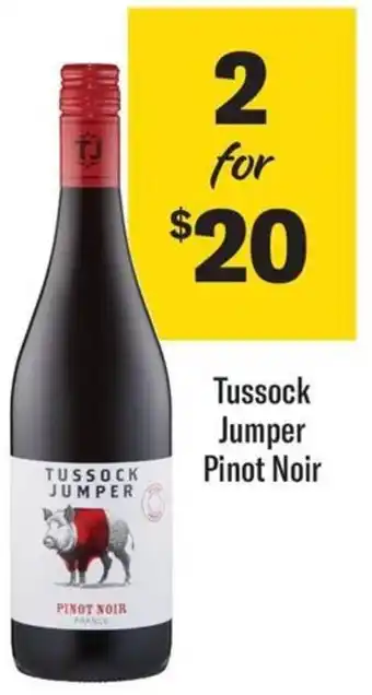 Coles Tussock Jumper Pinot Noir offer