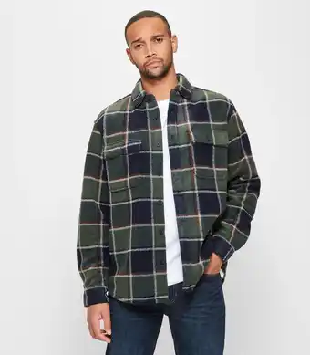 Target Check Overshirt - Green offer