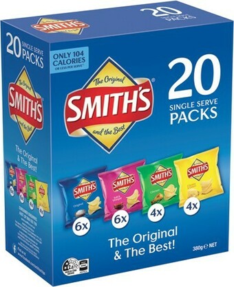 IGA Smith's Chips Multipack 18-20 Pack Selected Varieties offer