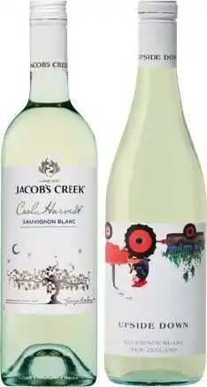 IGA Jacob’s Creek Cool Harvest & Twin Pickings or Upside Down 750mL Varieties offer