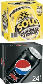 IGA Pepsi, Solo or Schweppes 24x375mL Selected Varieties offer
