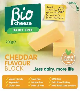 Woolworths Bio Cheese Cheddar Block 200g u2013 From the Fridge offer