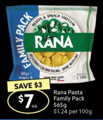 Ritchies Rana Pasta Family pack 565g offer