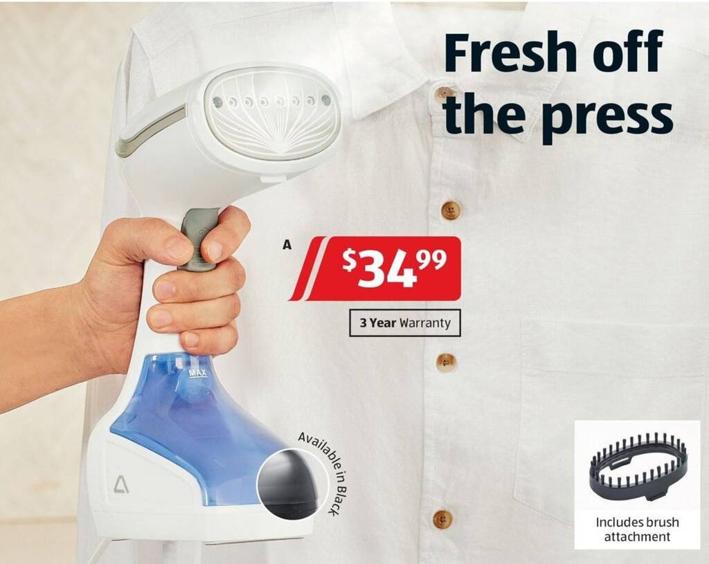 Portable Handheld Garment Steamer offer at ALDI