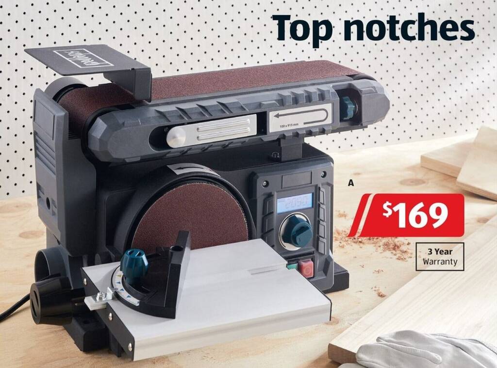 Belt and Disc Sander offer at ALDI