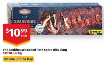 ALDI The Cookhouse Cooked Pork Spare Ribs 550g offer