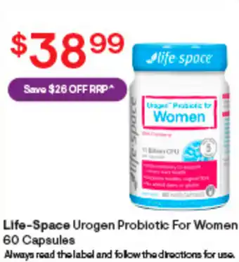 Discount Drug Stores Life-Space Women's Microflora Probiotic Life-Space Urogen Probiotic For Women 60 Capsules 60 Capsules offer