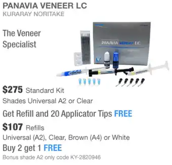Henry Schein PANAVIA VENEER LC Standard Kit offer