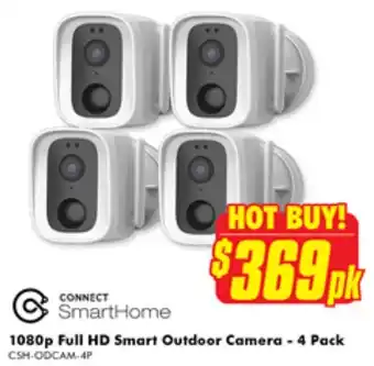 The Good Guys 1080p Full HD Smart Outdoor Camera - 4 Pack offer