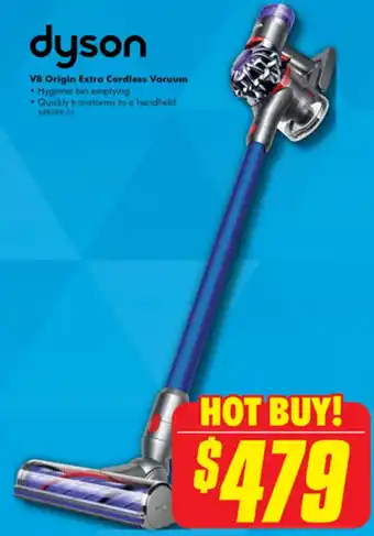 The Good Guys dyson V8 Origin Extra Cordless Vacuum offer