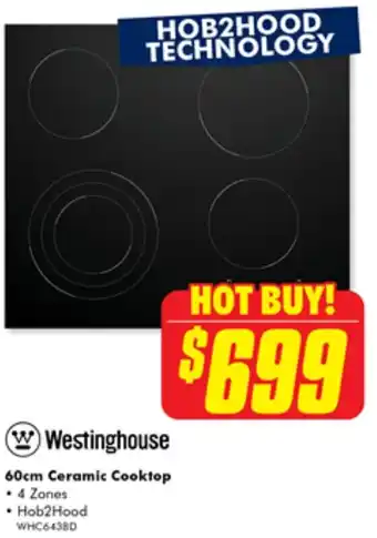 The Good Guys 60cm Ceramic Cooktop offer