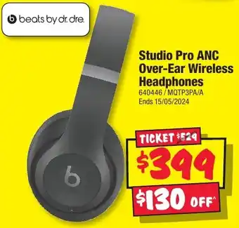 JB Hi-Fi Studio Pro ANC Over-Ear Wireless Headphones offer