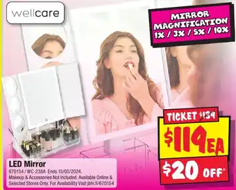 JB Hi-Fi LED Mirror offer