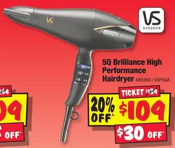 JB Hi-Fi 5Q Brilliance High Performance Hairdryer offer