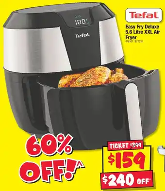 JB Hi-Fi Tefal Easy Fry Deluxe 5.6 Litre XXL Air Fryer offer