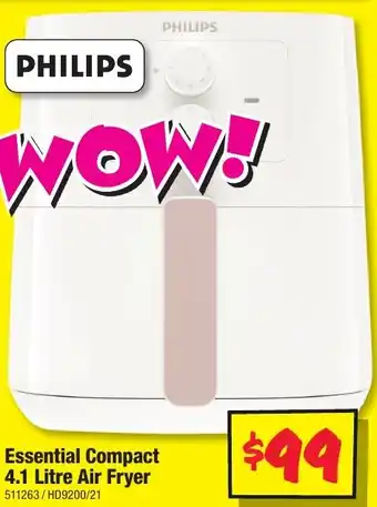 JB Hi-Fi PHILIPS Essential Compact 4.1 Litre Air Fryer offer