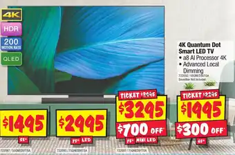 JB Hi-Fi 75" 4K Quantum Dot Smart LED TV offer