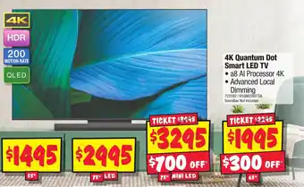 JB Hi-Fi 65" 4K Quantum Dot Smart LED TV offer