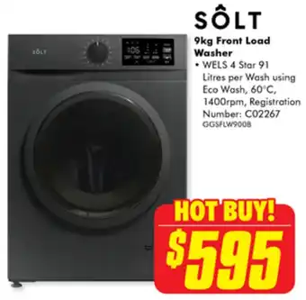 The Good Guys SÔLT 9kg Front Load Washer offer