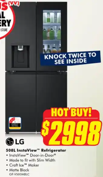 The Good Guys LG 508L InstaView Refrigerator offer