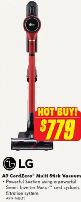 The Good Guys LG A9 CordZero Multi Stick Vacuum offer