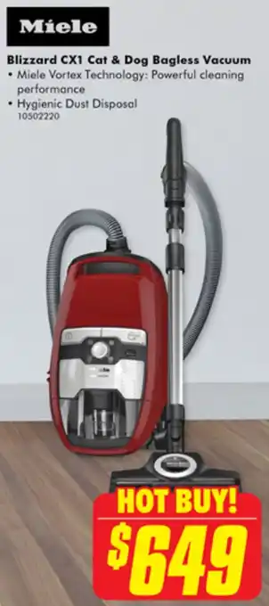 The Good Guys Miele Blizzard CX1 Cat & Dog Bagless Vacuum offer