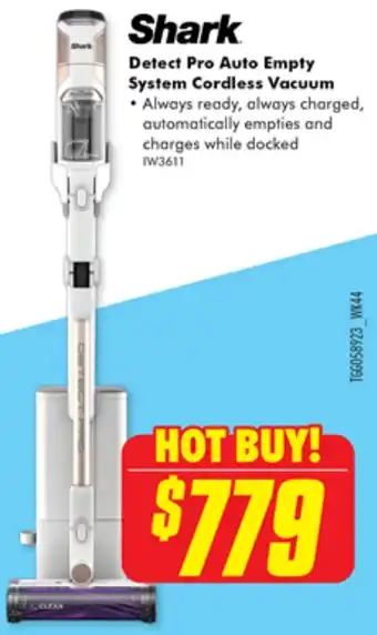 The Good Guys Shark Detect Pro Auto Empty System Cordless Vacuum offer