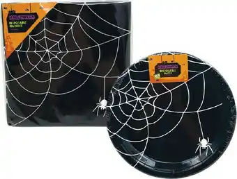 Woolworths Halloween Disposable Plates or Cups Pk 8, or Napkins Pk 16 offer