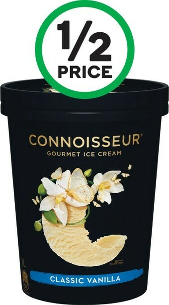 Woolworths Connoisseur Ice Cream 1 Litre – From the Freezer offer