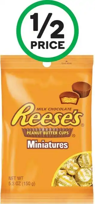 Woolworths Reese’s Pieces Miniatures 150g offer