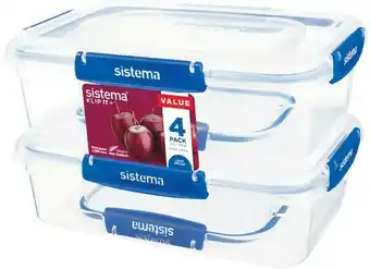 Woolworths Sistema Klip It Plus Value Pack Pk 4 offer