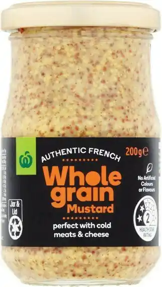 Woolworths Woolworths Dijon or Wholegrain Mustard 200g offer