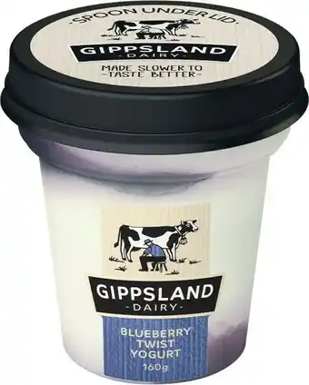 Woolworths Gippsland Dairy Yoghurt 160g offer