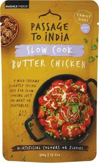 Woolworths Passage India Slow Cook Sauce 500g offer