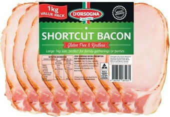 Woolworths D’Orsogna Shortcut Bacon 1 kg – From the Fridge offer