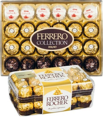 Coles Ferrero Rocher 30 Pack 375g or Collection 24 Pack 269g offer
