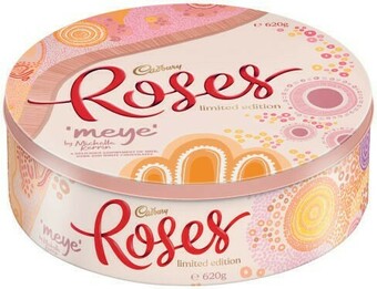 Coles Cadbury Roses Tin Chocolates 620g offer