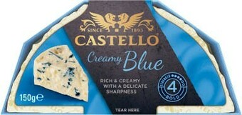 Coles Castello Blue or Double Cream Brie 150g offer