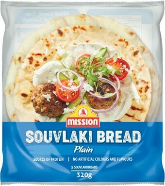 Coles Mission Souvlaki Bread 320g offer