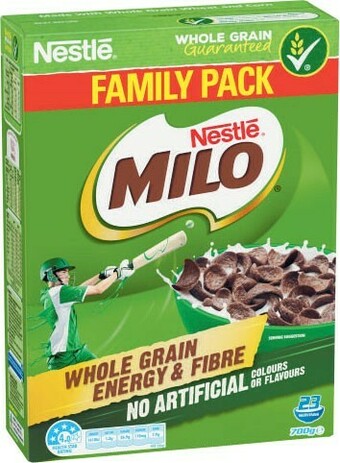 Coles Uncle Tobys Plus 705g-820g or Nestlé Milo Cereal 700g offer