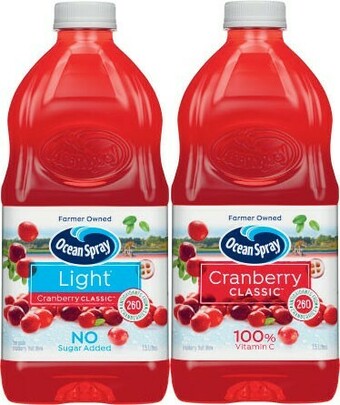 Coles Ocean Spray Fruit Drink 1.5 Litre offer